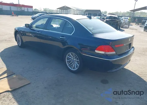 2005 BMW 745Li из США, поврежденный, VIN WBAGN63515DS58163